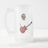 Skull Guitar Player Matglas Bierpul (Links)