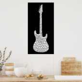 Skull Guitar Poster (Keuken)