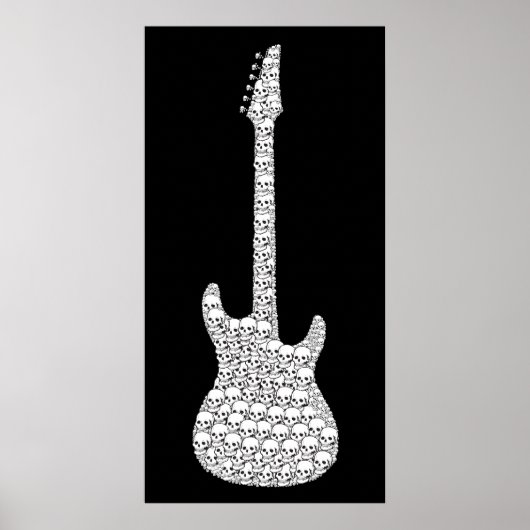 Skull Guitar Poster (Voorkant)