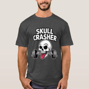 Skull Gym Motivatie Workout Powerlifting Boys T-shirt