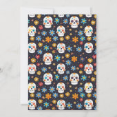 Skull Halloween 1e verjaardag Kostuumfeest Kaart (Achterkant)