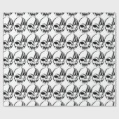 Skull Halloween Cadeaupapier (Vlak)