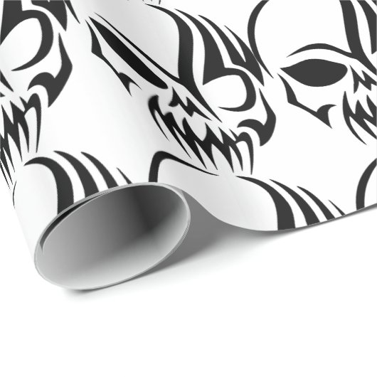 Skull Halloween Cadeaupapier (Rol Hoek)