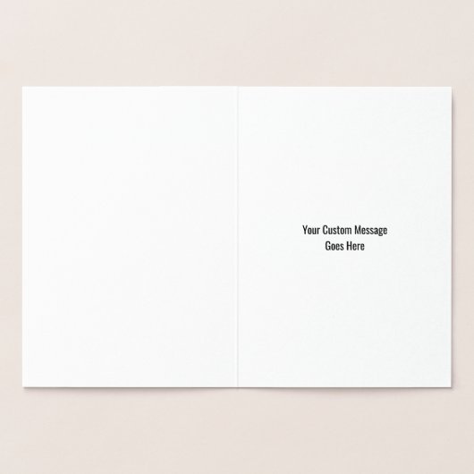 Skull Halloween Dag van de Dode Custom Folie Kaart (Binnen)