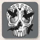 Skull Halloween Decorative Calaveras Bier Onderzetter (Voorkant)