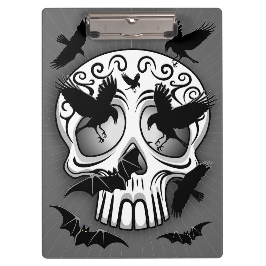 Skull Halloween Decorative Calaveras Klembord (Voorkant)