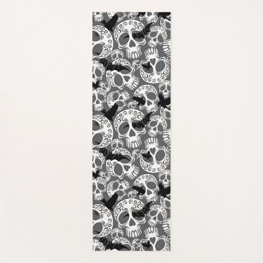 Skull Halloween Decorative Calaveras Yogamat (Voorkant)