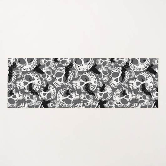 Skull Halloween Decorative Calaveras Yogamat (Voorkant (horizontaal))