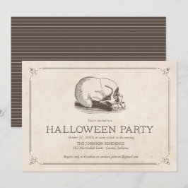 Skull Halloween-feest uitnodigt Kaart