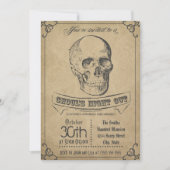Skull Halloween Invitation Kaart (Voorkant)