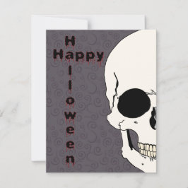 Skull Halloween Invitation Kaart