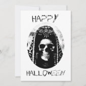 Skull Halloween Invite Kaart (Voorkant)
