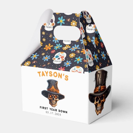 Skull Halloween Kinder Kostuumfeest - Schattige & Bedankdoosjes (Voorkant Zijde)