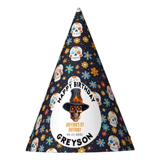 Skull Halloween Kinder Kostuumfeest - Schattige & Feesthoedjes (Voorkant)