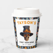 Skull Halloween Kinder Kostuumfeest - Schattige &  Papieren Bekers (Achterkant)