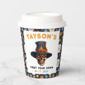 Skull Halloween Kinder Kostuumfeest - Schattige &  Papieren Bekers (Voorkant)