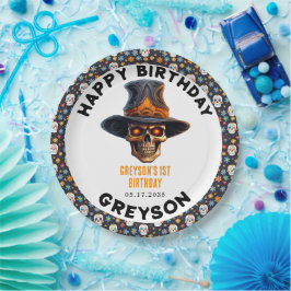 Skull Halloween Kinder Kostuumfeest - Schattige & Papieren Bordje