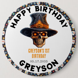 Skull Halloween Kinder Kostuumfeest - Schattige & Ronde Button 6,0 Cm