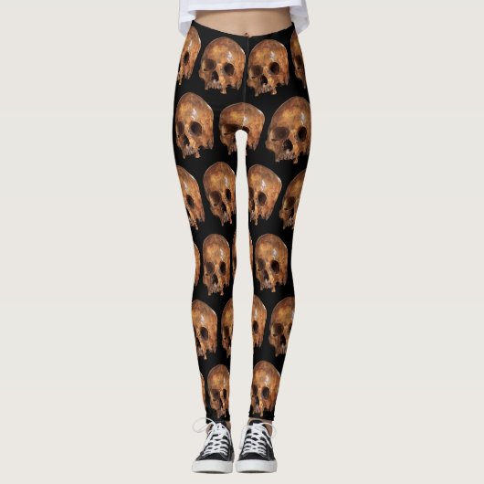 Skull Halloween Leggings (Voorkant)