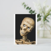 Skull Halloween-mensen maskeren dummy enge feestda Feestdagenkaart (Staand voorkant)