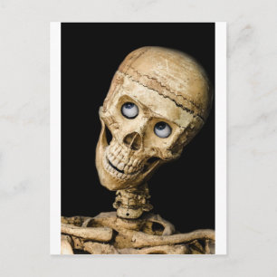Skull Halloween-mensen maskeren dummy enge feestda Feestdagenkaart