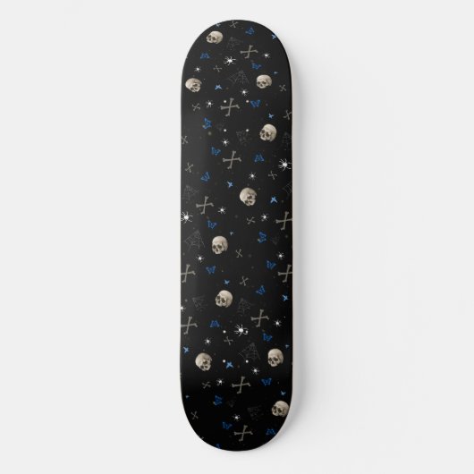 Skull Halloween naaamless Pattern Persoonlijk Skateboard (Voorkant)