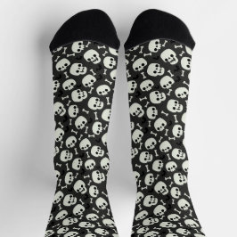 Skull Halloween naaamless Pattern Sokken