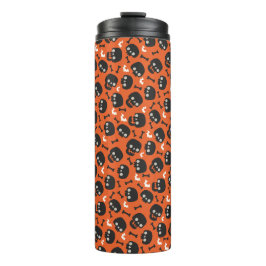 Skull Halloween naaamless Pattern Thermosbeker