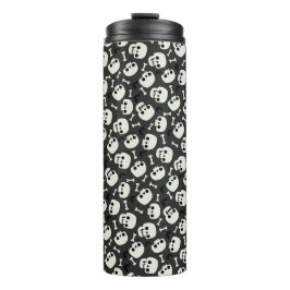 Skull Halloween naaamless Pattern Thermosbeker
