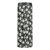 Skull Halloween naaamless Pattern Thermosbeker (Achterkant)