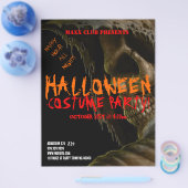 Skull Halloween Party Event Announcement Flyer (Enkel)