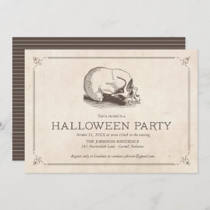  Skull Halloween Party nodigt uit Kaart