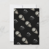Skull Halloween Party-uitnodigingen Kaart (Achterkant)