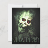 Skull Halloween Party Uitnodigingen voor volwassen (Voorkant)