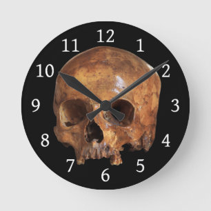Skull Halloween Ronde Klok