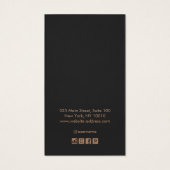 Skull Halloween Theme Earring Display Card Visitekaartje (Achterkant)