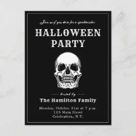  Skull Halloween Uitnodiging