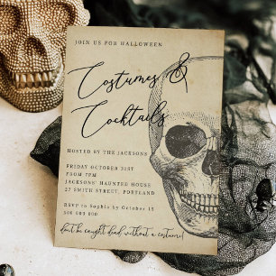  Skull Halloween Uitnodiging