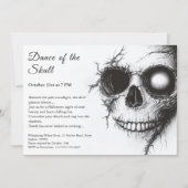 Skull Halloween Uitnodiging - Dark & Spooky Party (Voorkant)