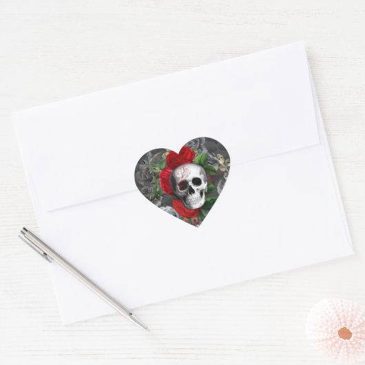 Skull Hart Sticker (Envelop)