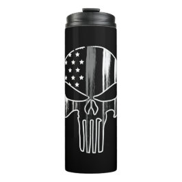 SKULL Head Correctioneraar Flag Thermal Tumble Thermosbeker