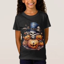 Skull Head en Pumpkins T-shirt
