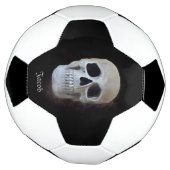 Skull Head Gothic Black en White Trendy Art Voetbal (Gedraaid)