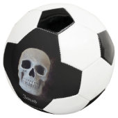 Skull Head Gothic Black en White Trendy Art Voetbal (Drie kwart)