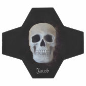 Skull Head Gothic Black en White Trendy Art Voetbal (Enkel)