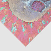 Skull Head Gothic Pop Art Roze Abstract Modern Tissuepapier (Detail)