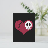 Skull Heart Briefkaart (Staand voorkant)
