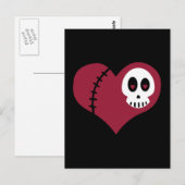Skull Heart Briefkaart (Voorkant / Achterkant)