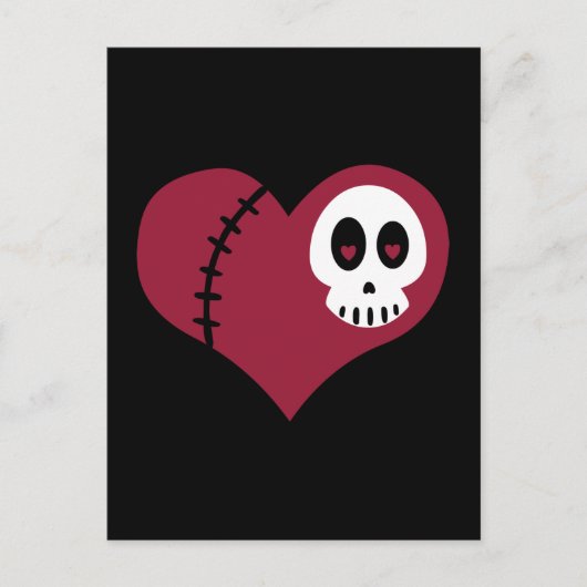 Skull Heart Briefkaart (Voorkant)