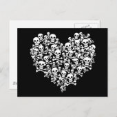 Skull Heart Briefkaart (Voorkant / Achterkant)